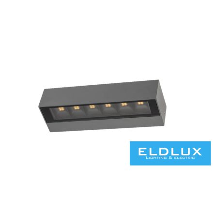 UNIVERSO Kürtéri fali lámpa 14w 1100lm CCT kapcsolóval 220x71x48mm IP65 szürke 5év