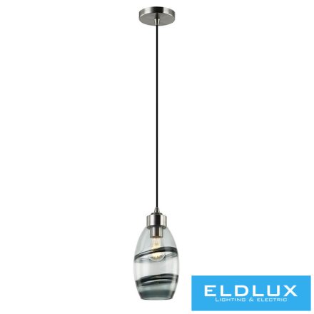 ELDLUX SMOKE függeszték E27 nikkel