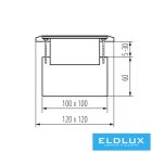 KANLUX Padlódoboz MOWION BIURO+ Ezüst 3 modul