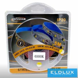   UNIVERSO Hajlítható LED szalag 12v 2835-60D-5w-500lm/M 4000k IP20 5M