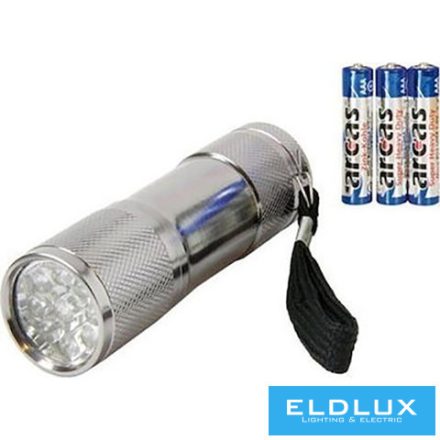 ARCAS LED zseblámpa 9xLED 3xAAA