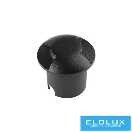 UNIVERSO Taposólámpa LED 1w 50lm 3000k 210° IP67 fekete Ø60x54mm