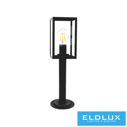 UNIVERSO Kürtéri álló lámpa E27 Max.60w D130x480mm IP44 fekete 5év
