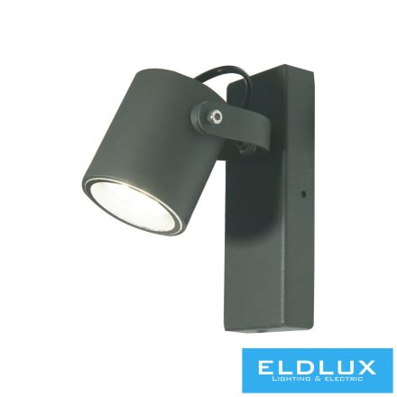 UNIVERSO Kürtéri fali lámpa GU10 Max.60w 120x90x172mm IP54 antracit 5év 