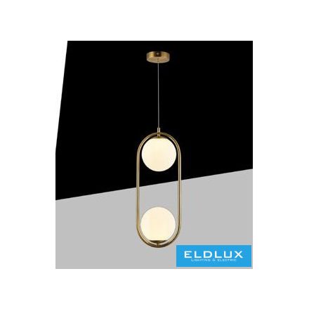 UNIVERSO Függeszték 2xG9 max.10w D200x500x1200mm IP20 Óarany 5év