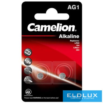 CAMELION alkáli gombelem 1.5V AG1/LR60/LR621/364-BP2