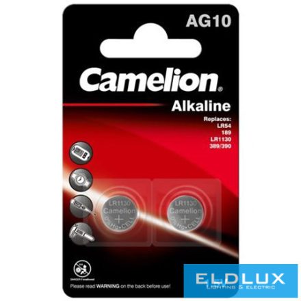 CAMELION alkáli gombelem 1.5V AG10/LR54/LR1130/389-BP2