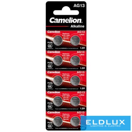 CAMELION alkáli gombelem 1.5V AG13/LR44/LR1154/357-BP10