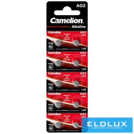 CAMELION alkáli gombelem 1.5V AG2/LR59/LR726/396-BP10