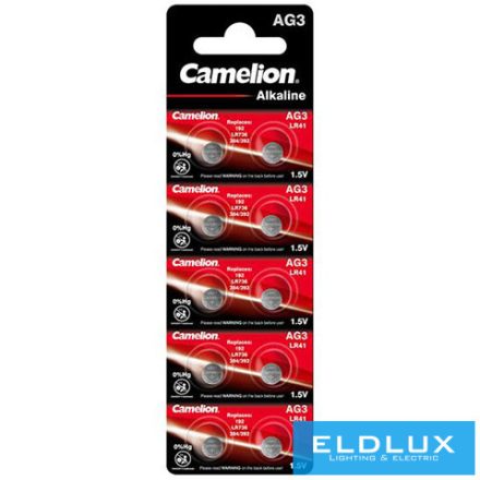 CAMELION alkáli gombelem 1.5V AG3/LR41/LR736/392-BP10