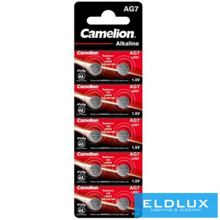 CAMELION alkáli gombelem 1.5V AG7/LR57/LR927/395-BP10