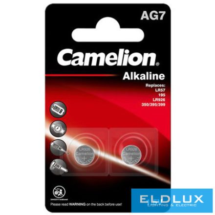 CAMELION alkáli gombelem 1.5V AG7/LR57/LR927/395-BP2