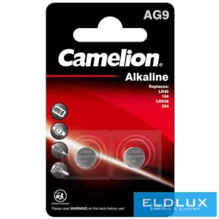 CAMELION alkáli gombelem 1.5V AG9/LR45/LR936/394-BP2