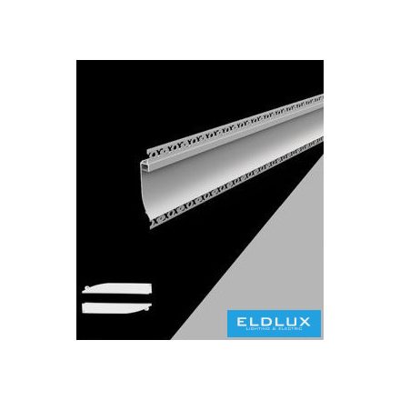UNIVERSO Süllyesztett LED aluprofil matt fehér fedlappal 2m 134x18.8mm