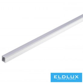 UNIVERSO mennyezetre aluprofil matt fehér fedlappal 2m