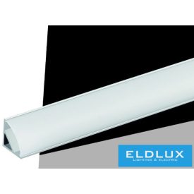   UNIVERSO sarokhoz aluprofil matt fehér fedlappal 45° 13x13x2000mm alumínium