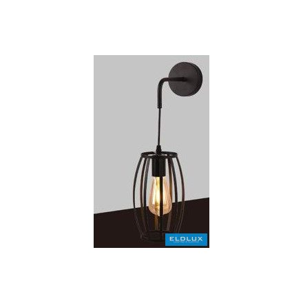 UNIVERSO Fali lámpa 1xE27 max.60w 140x235mm IP20 Fekete 5év