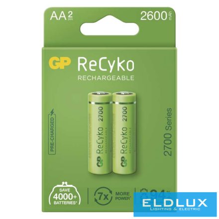 GP ReCyko NiMH akkumulátor HR6 (AA) 2600mAh 2db