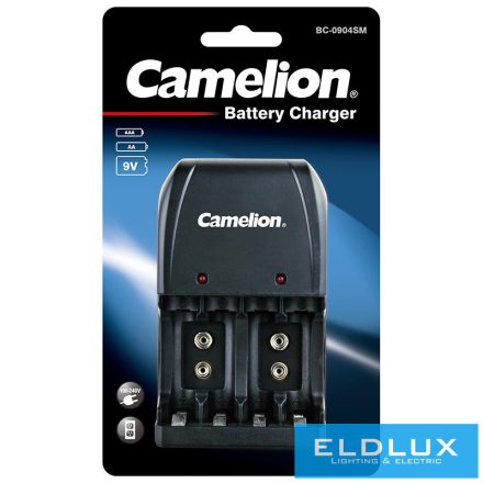 CAMELION univerzális akkumulátor töltő （2-4db AA/AAA vagy 1-2db 9V）