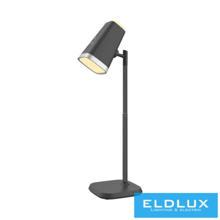 UNIVERSO Tölthető asztali-fali lámpa 5V-1500mAh 6w 310lm CCT 76x126mm Fekete