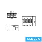 ELDLUX 3-Pólusú nyitható kábelösszekötő 100db/doboz