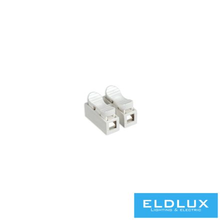 ELDLUX 2 pólusú kábel csatlakozó (rugós 1.5mm²) 100db/csomag