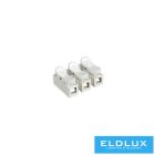 ELDLUX 3 pólusú kábel csatlakozó (rugós 2.5mm²) 100db/csomag