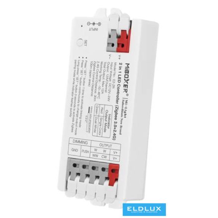 MIBOXER 2in1 RF 2.4G SIMA/CCT LED Szalaghoz Vezérlő DC:12-24V Max:12A zigbee tuya