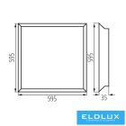 KANLUX BLINGO P38W 6060NW 4000k 4600lm lámpa kiemelő kerettel