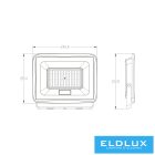 UNIVERSO LED reflektor 100w 9000lm 3000k IP65 fehér 212x246x36mm