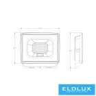 UNIVERSO LED reflektor 20w 1800lm 6500k IP65 fehér 101x110x22mm