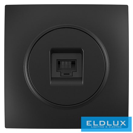 ELDLUX ELDELIN RJ45 Cat.5e UTP aljzat fekete