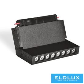   UNIVERSO Mágneses sínbe szerelhető spot Lámpa DC:48V 10W 800LM 3000K RA90 IP20 158x45x24mm Fekete