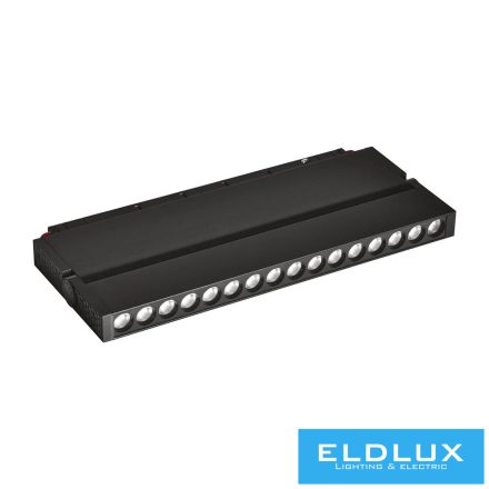 UNIVERSO Mágneses sínbe szerelhető spot Lámpa DC:48V 24W 2160LM 3000K RA90 IP20 600x45x24mm Fekete