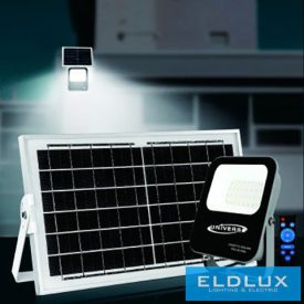 UNIVERSO Solar LED reflektor 3.7V-2.6AH 300lm 6500k IP65