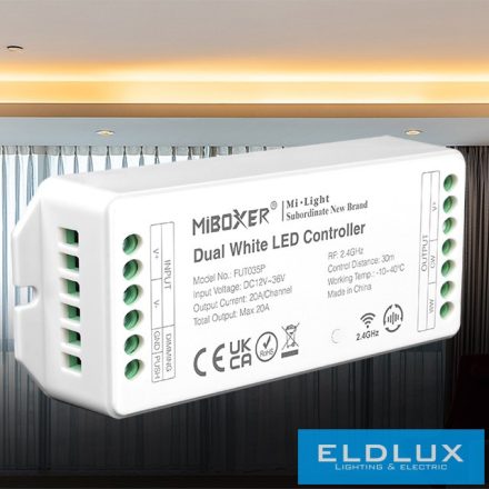 MIBOXER RF 2.4G CCT LED Szalaghoz Vezérlő DC:12-36V Max:20A