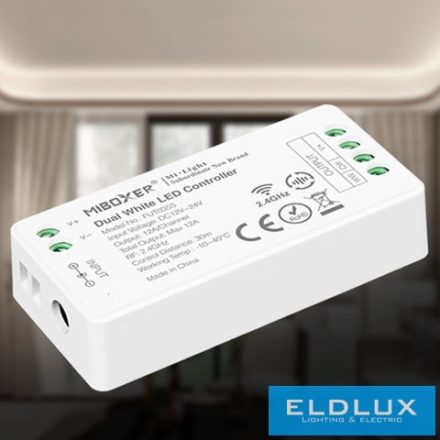 MIBOXER RF 2.4G CCT LED Szalaghoz Vezérlő DC:12-24V Max:12A