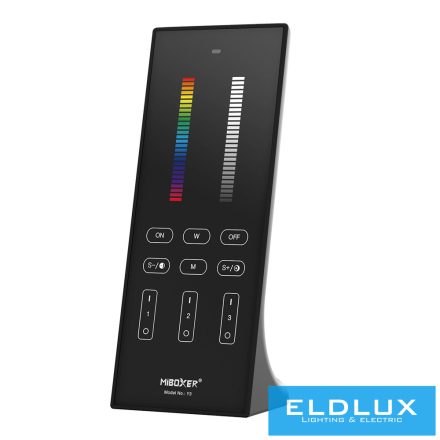 MIBOXER RF 2.4G RGB+CCT LED szalaghoz álló  távirányító 3  zónás fekete
