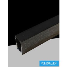   UNIVERSO Mágneses falon kívüli sínrendszer DC:48V-os 2000x51x26mm Fekete