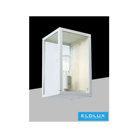 UNIVERSO kürtéri fali lámpa 1xE27 max.15w IP44 fehér 120x120x220mm 5év