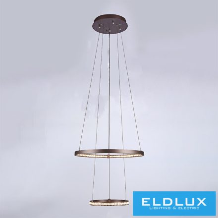 ELDLUX RINGS kristályüveg függeszték króm 31W 4000K