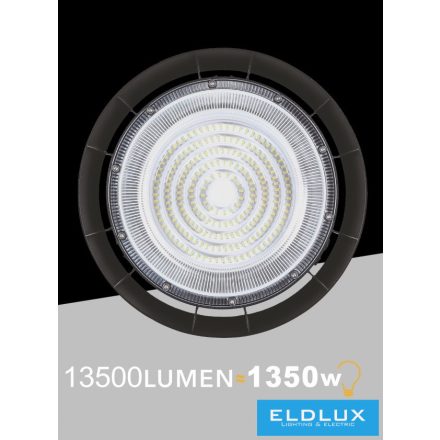 UNIVERSO Csarnok világítás 150w 13500lm 4000k D298x96mm IP65 fekete