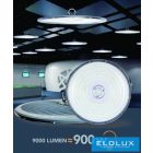 UNIVERSO Csarnok világítás 100w 9000lm 6500k D280x83mm IP65 fekete