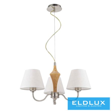 ELDLUX Csillár 3×E14 fekete