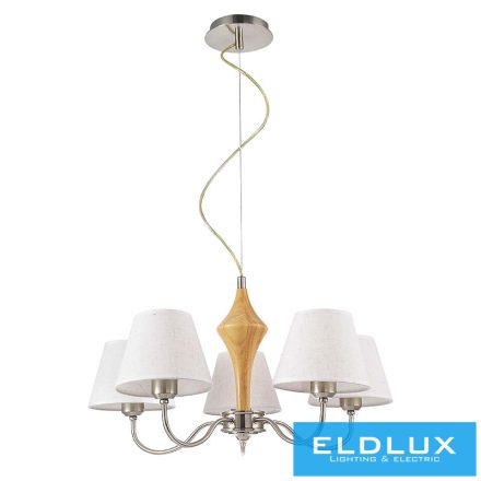 ELDLUX Csillár 5×E14 fekete