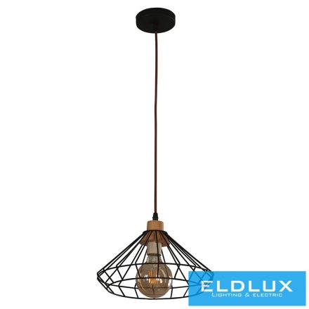 ELDLUX KETREC függeszték E27 fekete