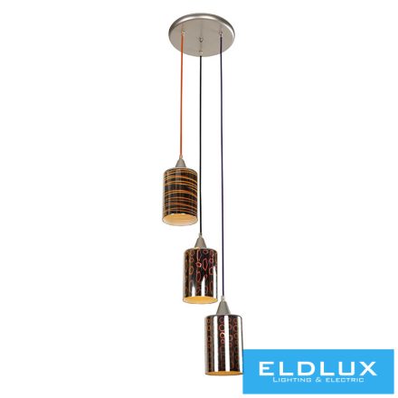 ELDLUX TURA függeszték 3×E27 színes