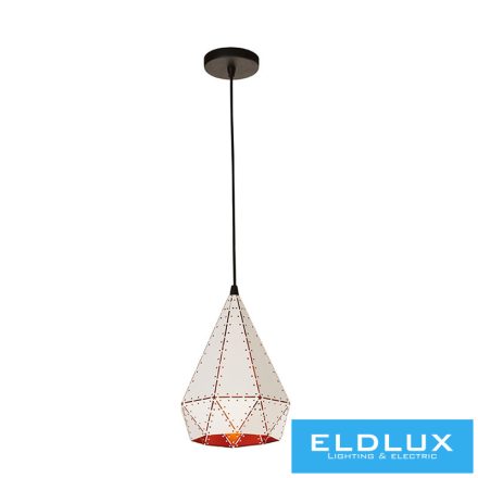 ELDLUX DIAMOND függeszték E27 fehér/arany