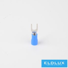   ELDLUX Szigetelt villás saru, kék, 1.5-2.5mm², 30db/csomag