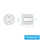 ELDLUX K327X E27 foglalat 2db gyűrűvel fehér